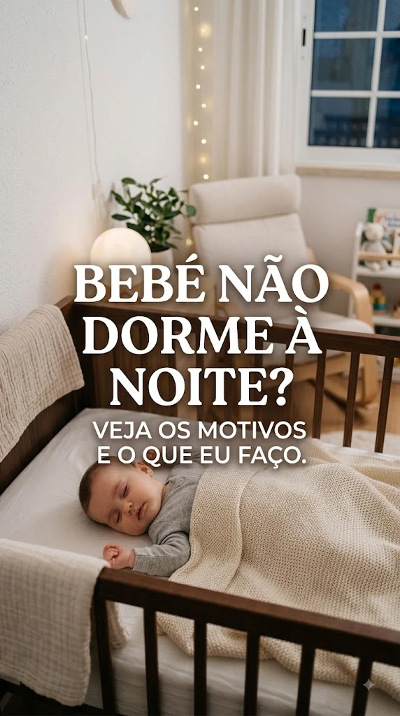 Bebé não dorme à noite: veja os possíveis motivos e o que eu faço